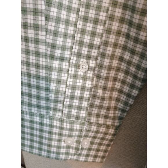 Banana Republic Shirt Mens XL Green Check Casual Office Career Preppy Button Up - Picture 6 of 8